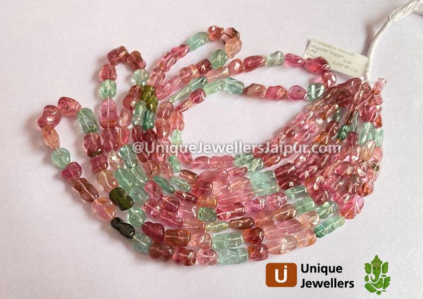 Tourmaline Smooth Irregular Nugget Beads